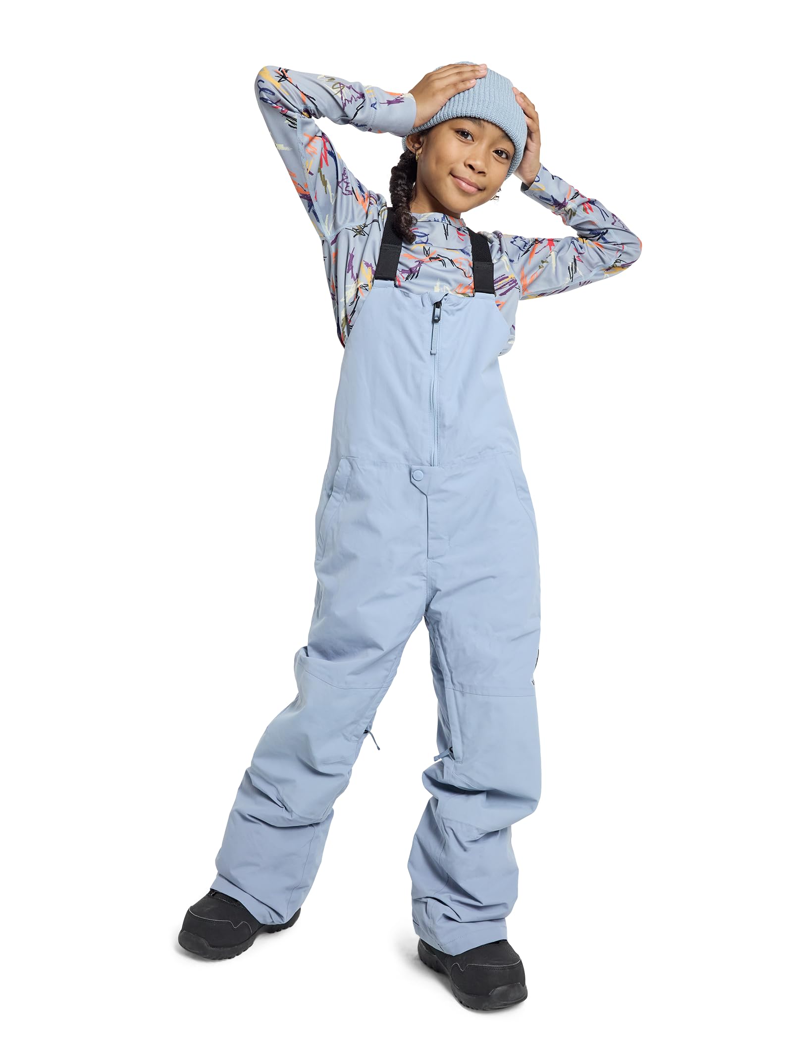 Burton Kids' Skylar 2L Waterproof Snow Bib Pants - Warm Winter Ski & Snowboard Gear for Boys & Girls - Perfect for Outdoor Snow Play & Mountain Adventures
