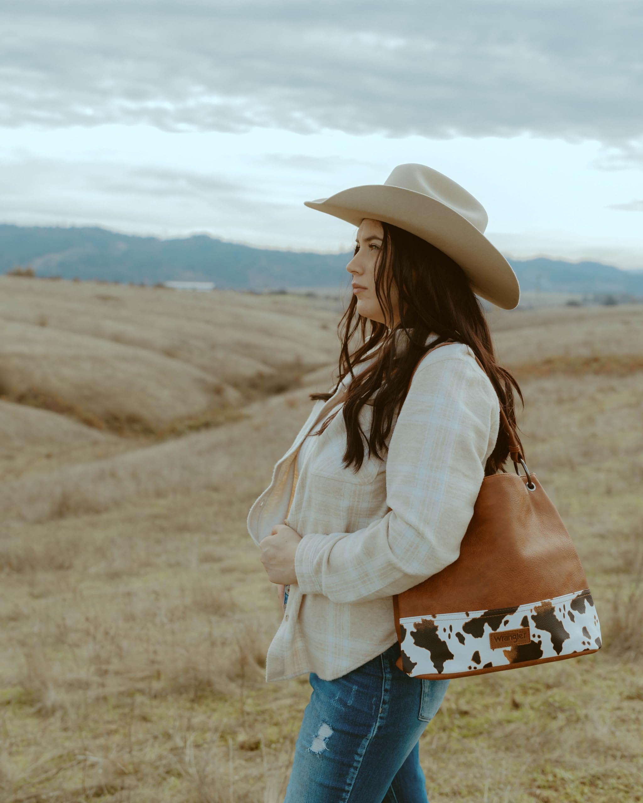 Wrangler Vegan Leather Hobo Bags for Women - Stylish Top Handle Shoulder Purses & Handbags | Perfect for Work, Travel & Everyday Use