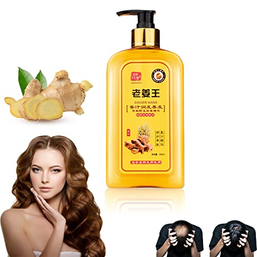 Ginaday Organic Ginger Shampoo Bar for Hair Regrowth & Thinning Hair - Natural Hair Loss Treatment with Pure Ginger Extract (1PC) - Perfect for Daily Hair Care & Scalp Nourishment