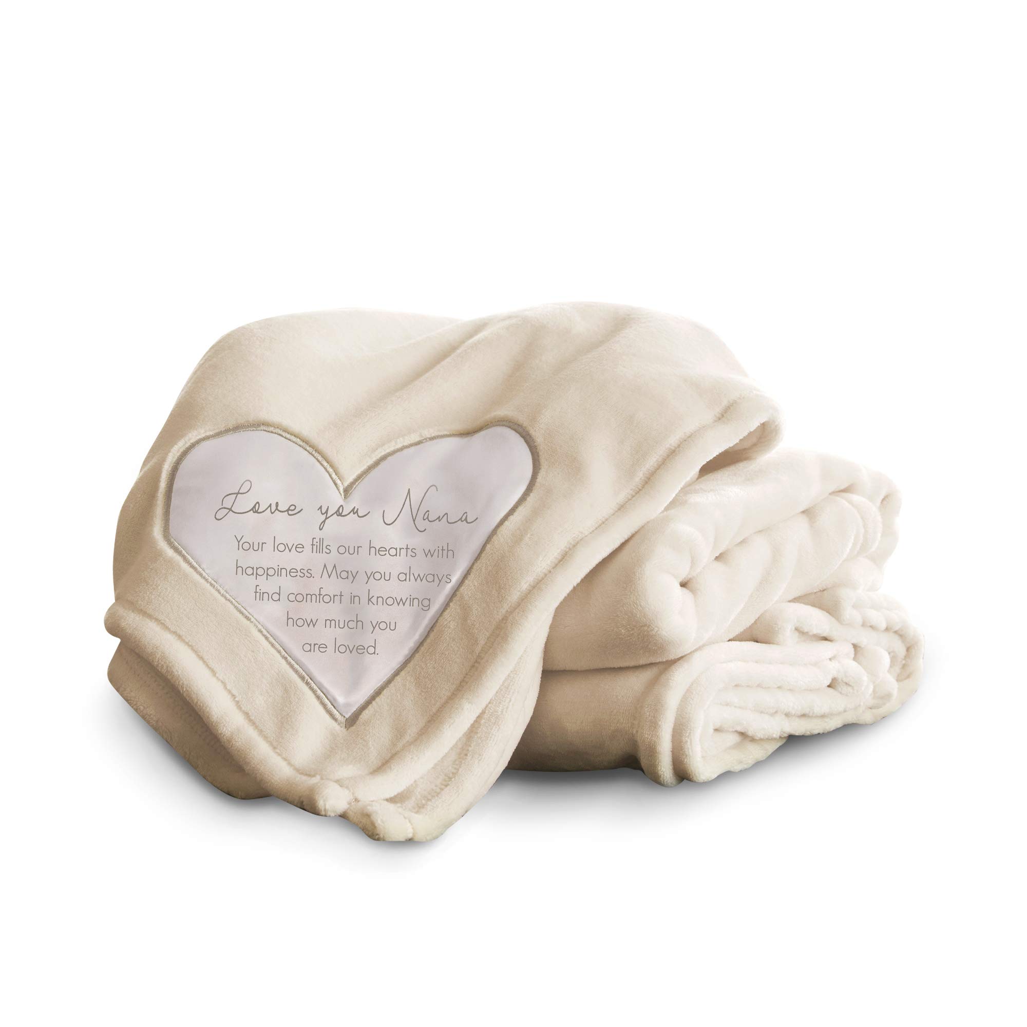 Pavilion Gift Company The Comfort Blanket 19509 - Soft Plush Throw Blanket 'Love You Nana' for Cozy Nights & Gifts | Perfect for Grandma, Home Decor & Cuddling