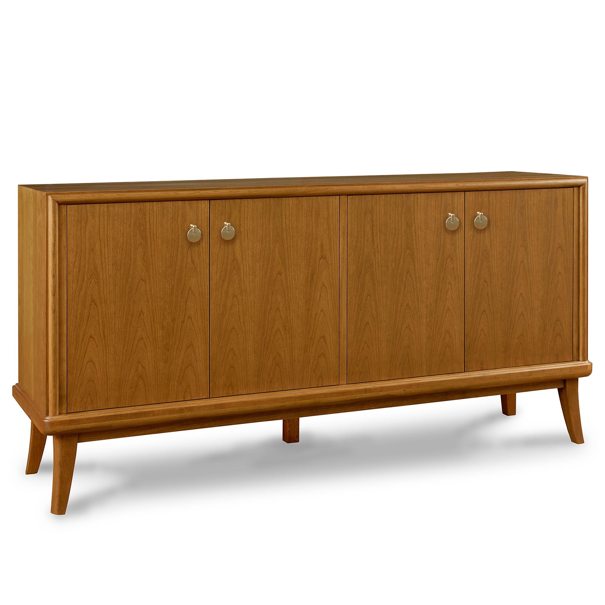Martine Sideboard - Modern Wood Buffet Cabinet with 2 Doors & 4 Drawers - Stylish Storage Solution for Dining Room, Living Room or Entryway