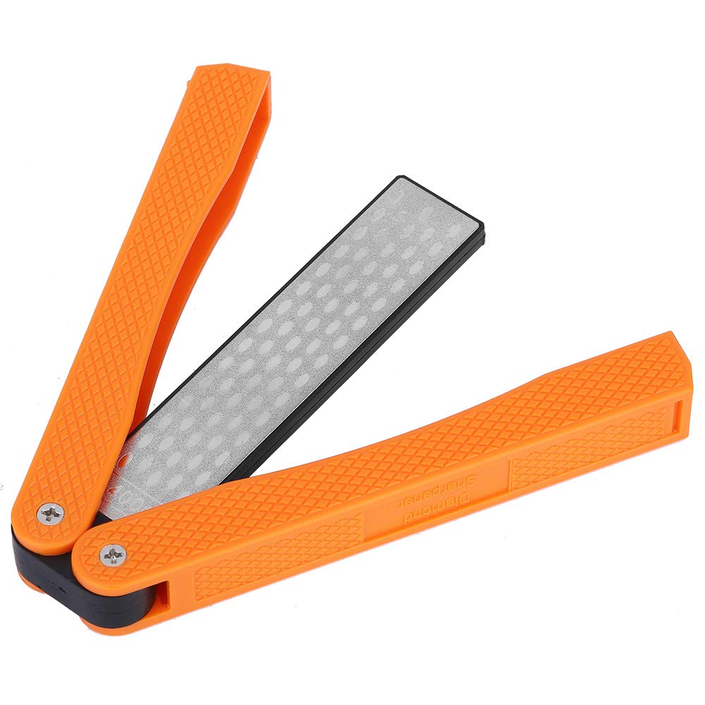 Premium Rhinestone Sharpening Stone - Dual Grit Fine/Coarse Knife Sharpener for Kitchen, Garden & Outdoor Tools | Folding Design for Camping, Hunting & Survival Knives | Perfect for Home Chefs, Gardeners & Outdoor Enthusiasts