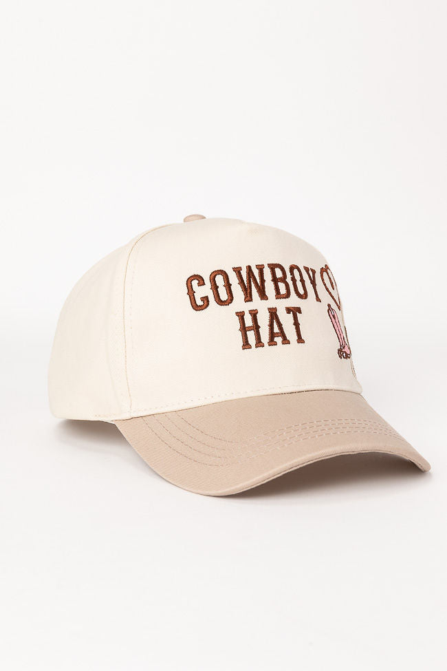 Stylish Beige Cowboy Baseball Cap for Men & Women - Perfect for Outdoor Adventures, Rodeos, and Country Music Festivals
