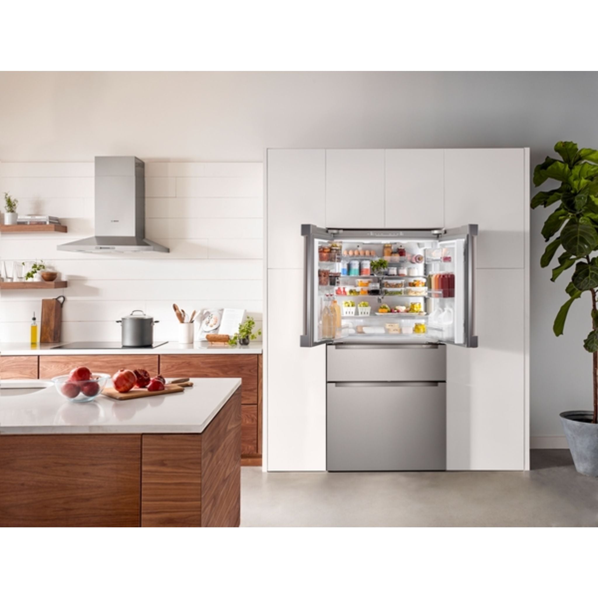 Bosch 36 Inch French Door Refrigerator (B36CL80ENS) - Stainless Steel, Energy Star Certified - Perfect for Modern Kitchens & Open Floor Plans