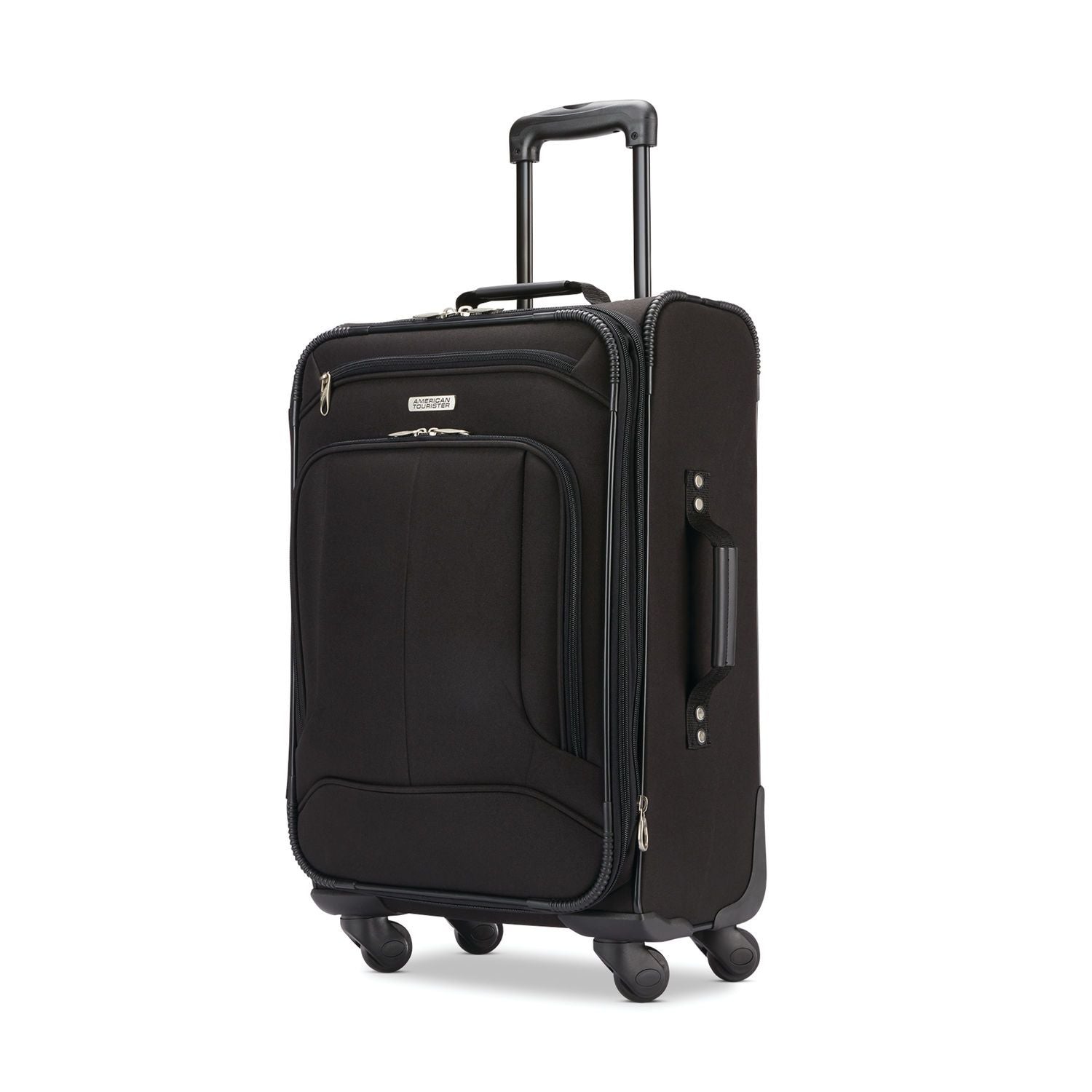 American Tourister Pop Max 3-Piece Spinner Luggage Set (29/25/21 Inch) - Black (115358 1041) | Lightweight Durable Suitcase for Travel, Business Trips & Family Vacations