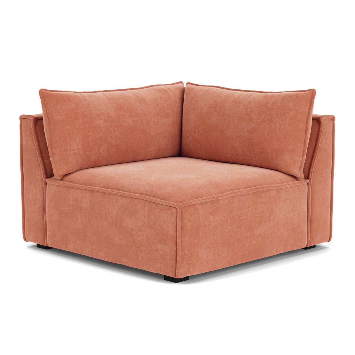 Stylish Daphne Fabric Left Corner Modular Sofa - 1 Seater Modern Living Room Furniture for Small Spaces & Apartments