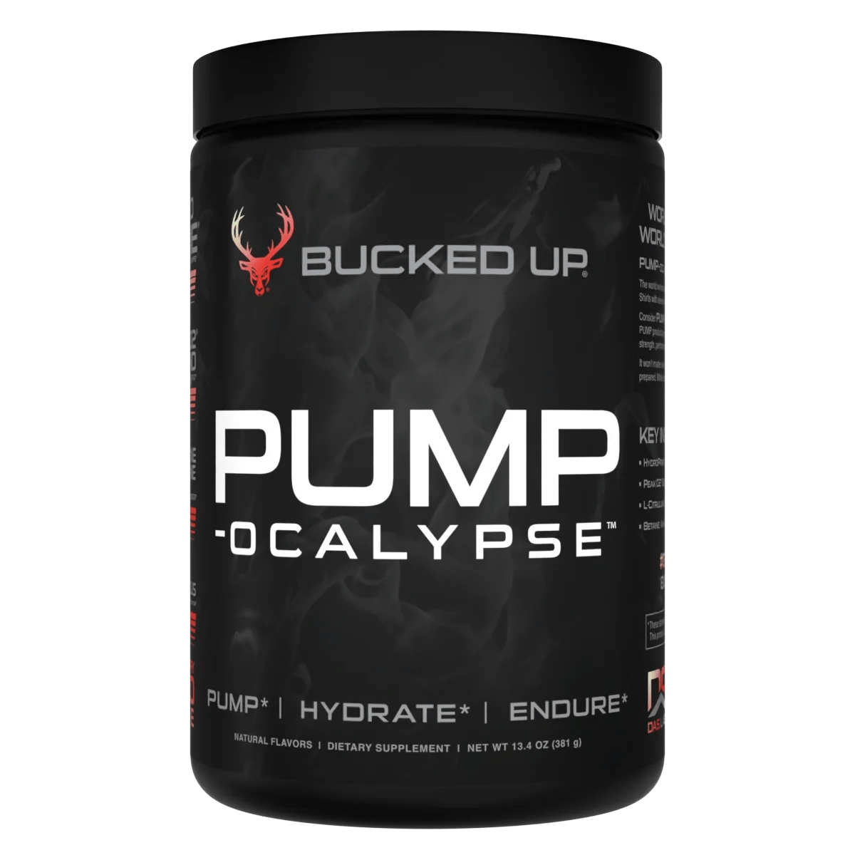 Bucked Up Pump Ocalypse Nitric Oxide Supplement - Pre Workout Powder for Muscle Pump & Energy Boost - Ideal for Gym, Bodybuilding & Fitness Training