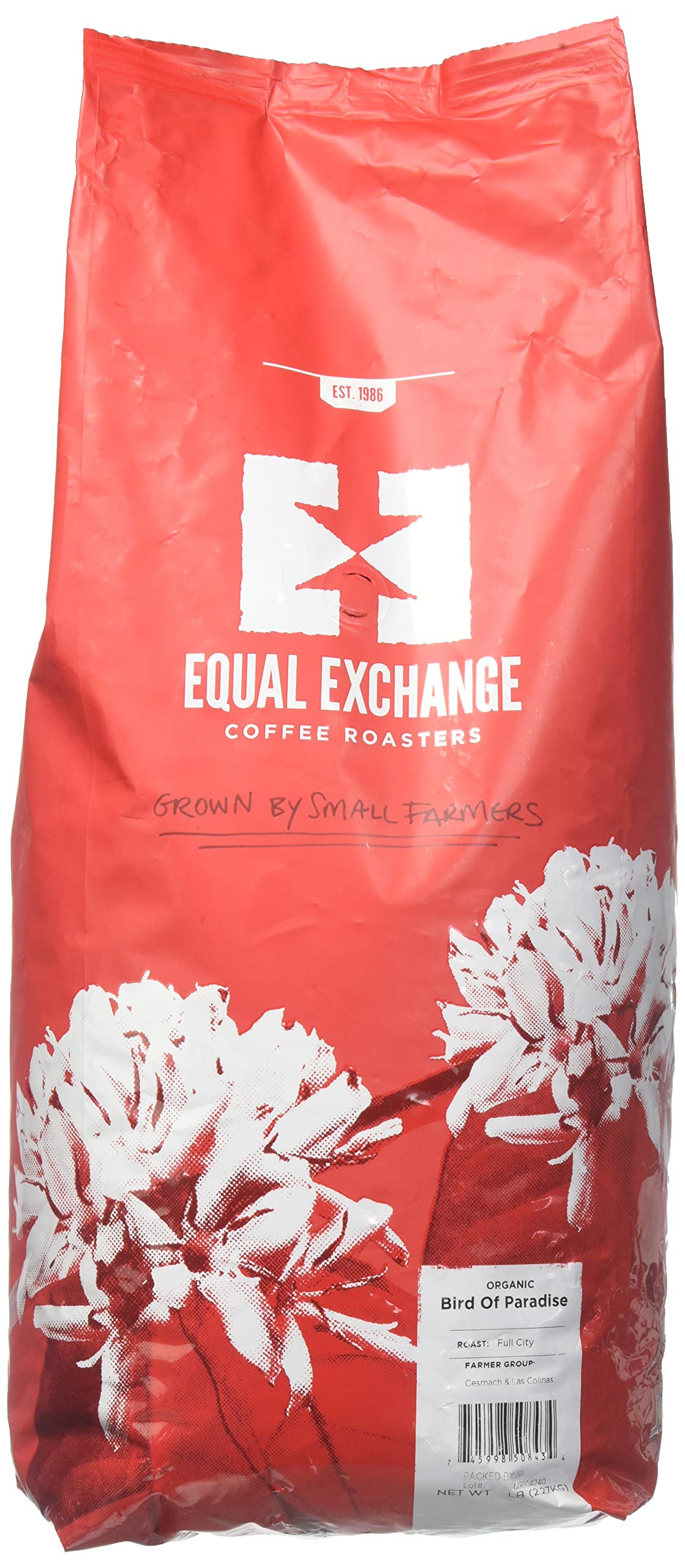 Equal Exchange Organic Bird of Paradise Coffee - 5lb Bulk Ground Coffee for Home Brewing, Office & Cafes | Fair Trade, Shade Grown Arabica Beans