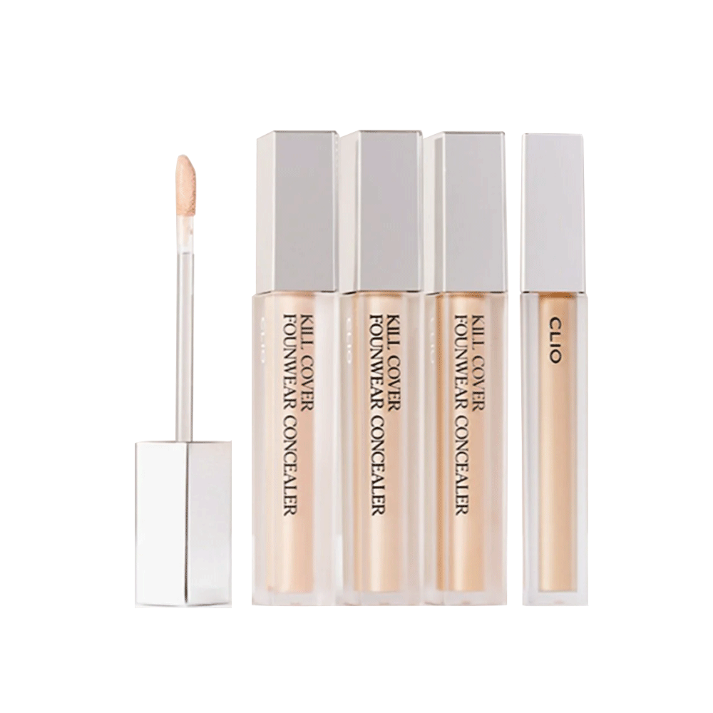 CLIO Kill Cover Foundation Concealer 6g - 4 Shades for Full Coverage & Blemish Hiding | Perfect for Daily Makeup & Photo Shoots