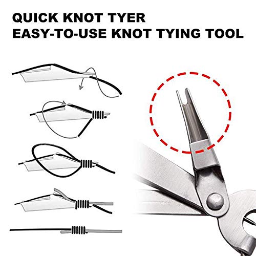 Multi-Functional Fishing Line Cutter & Knot Tying Tool - Quick Nail Clipper Nipper for Anglers | Perfect for Fly Fishing, Saltwater & Freshwater Fishing Accessories