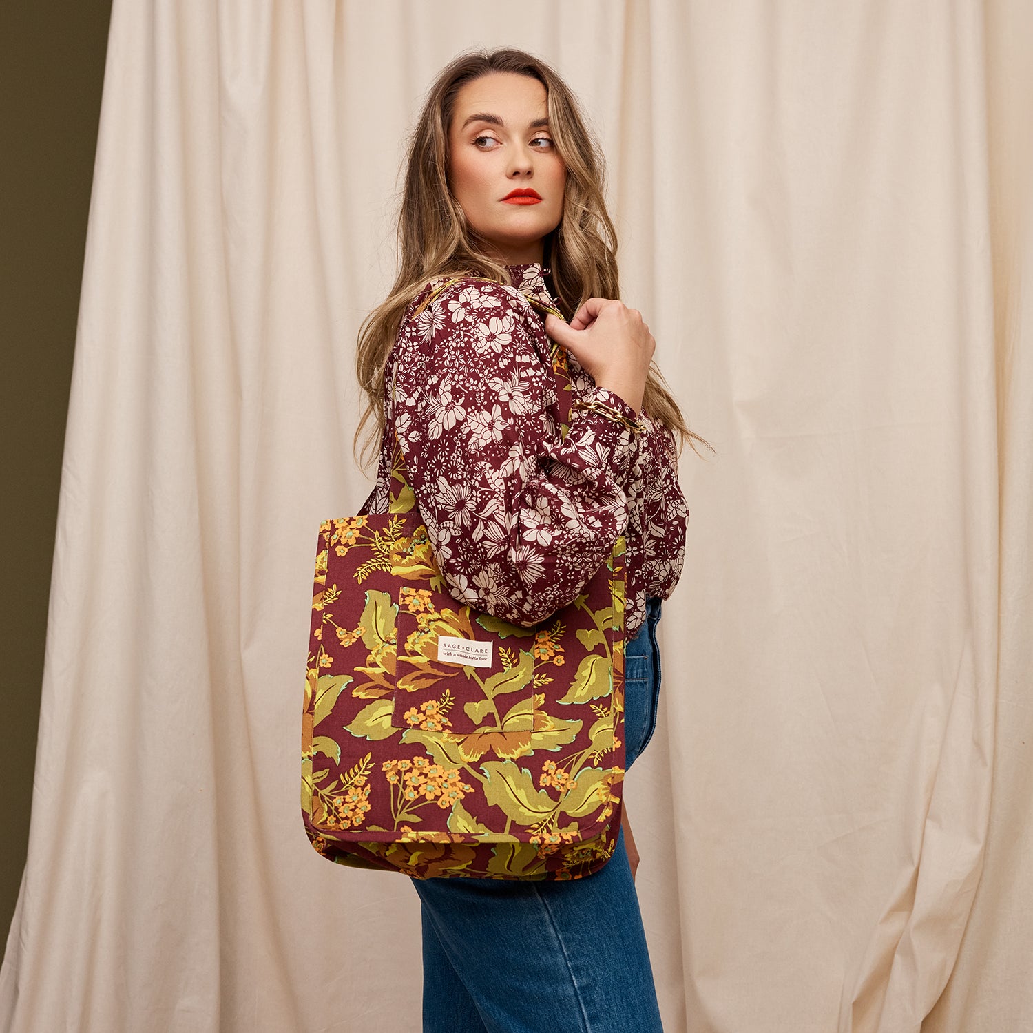Margot Tote Bag for Women - Stylish Mahogany Leather Handbag - Perfect for Work, Travel & Everyday Use