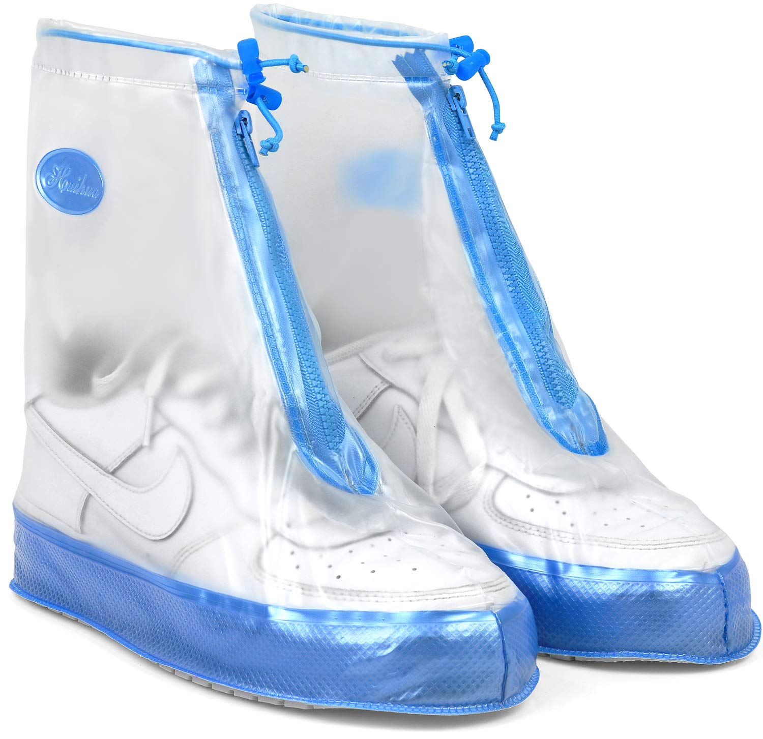 Waterproof Rain Shoe Covers for Men & Women - Reusable Non-Slip Overshoes & Galoshes - Perfect for Commuting, Hiking & Outdoor Activities