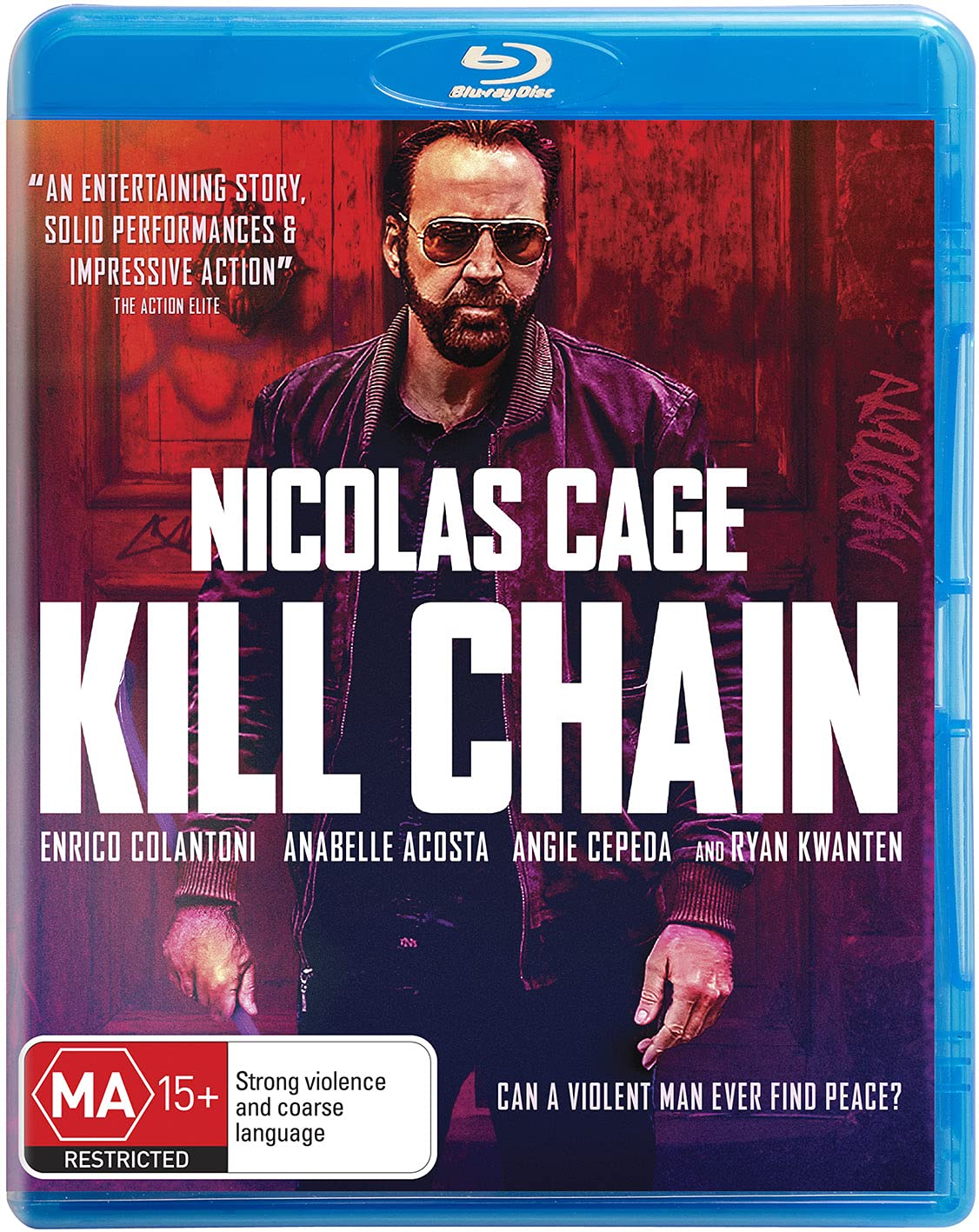 Kill Chain DVD | Starring Nicolas Cage | Region B Import (Australia) | Action Thriller Movie for Home Entertainment & Movie Nights