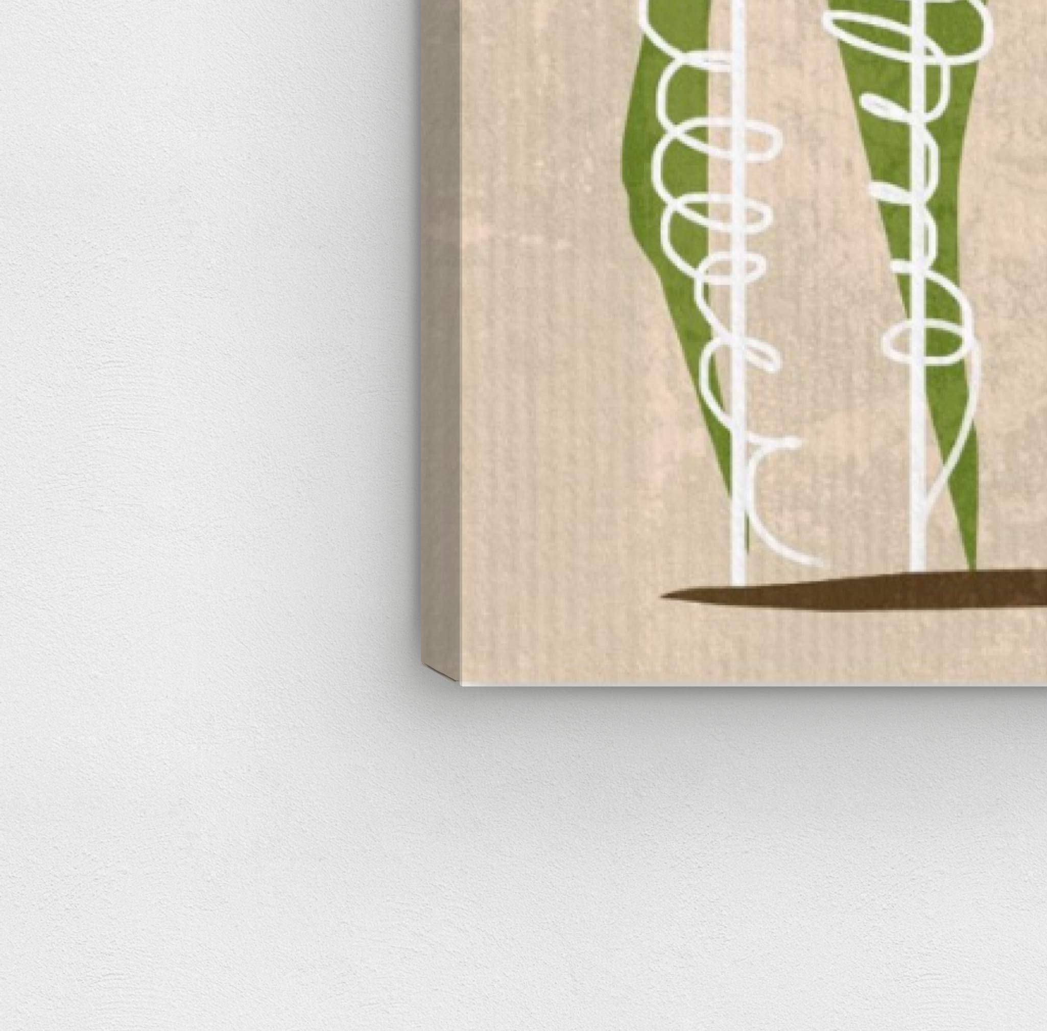 Abstract Wall Art Canvas Print 'Planted Trees' by Oliver Gal - 36x45 Inch Green & Brown Modern Home Decor | Perfect for Living Room, Bedroom or Office Wall Decor