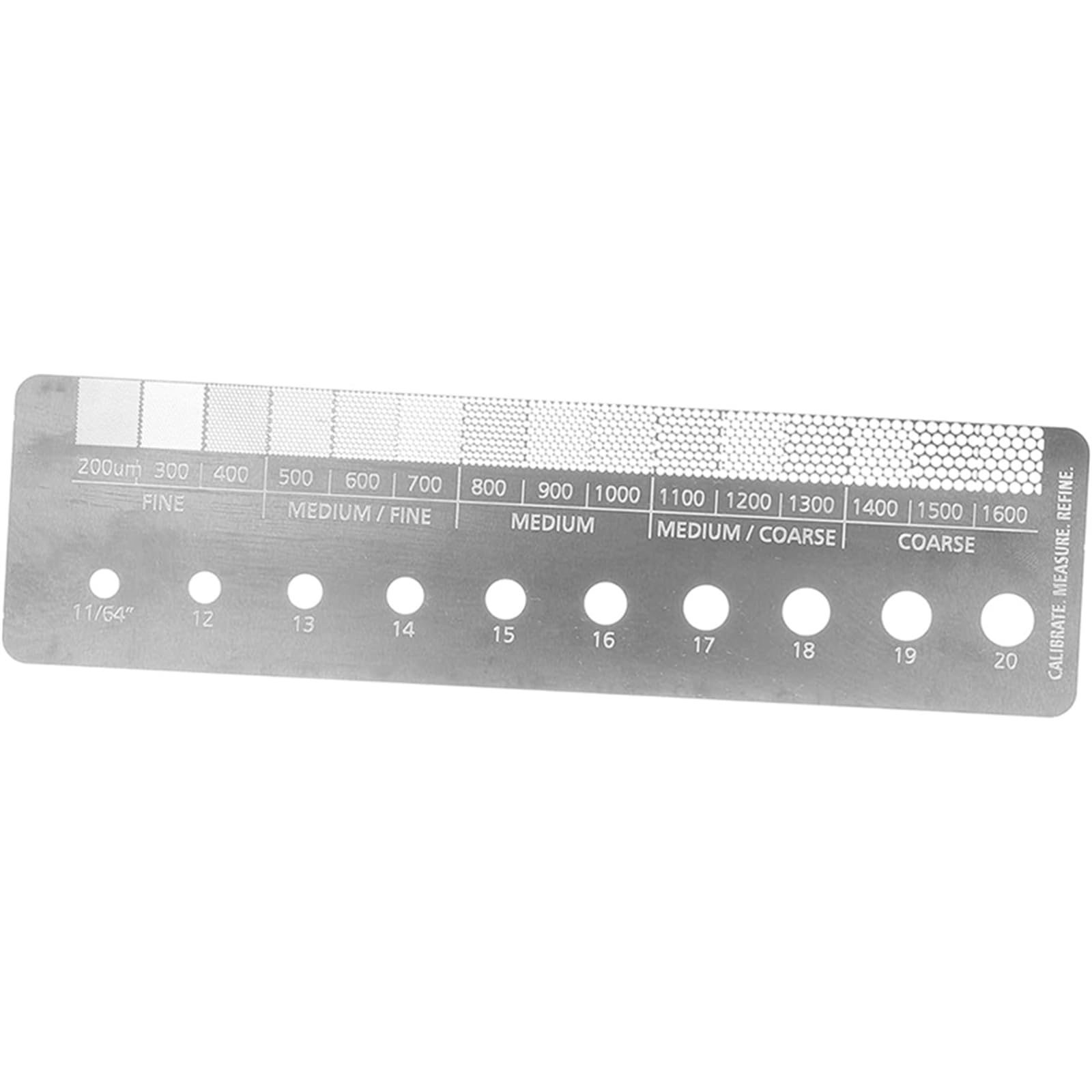 Premium Stainless Steel Coffee Size Ruler - Essential Coffee Bean Grinder Accessory for Precise Grinding Measurement | Perfect for Espresso, French Press & Pour Over Brewing