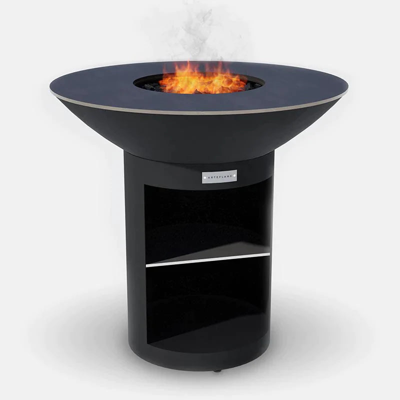 Arteflame Classic 40 Black Label Tall Round Base Grill - Premium Outdoor Cooking for Backyard BBQs, Camping & Tailgating