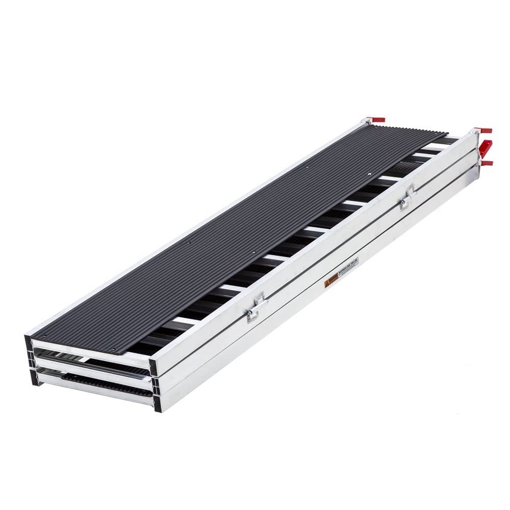 Black Ice Folding Snowmobile Ramp 6.5' x 54