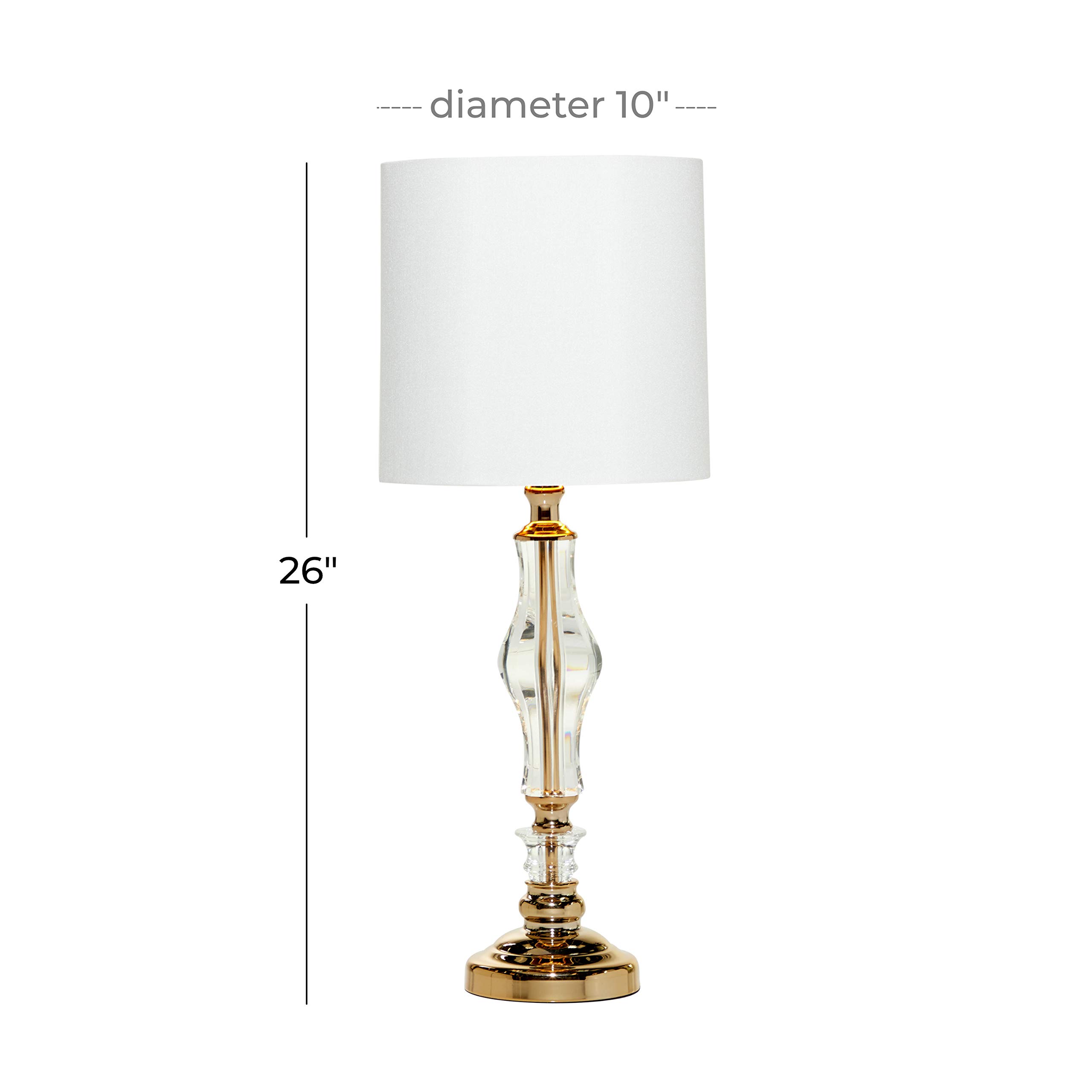 Deco 79 Modern Gold Glass Table Lamp - 10