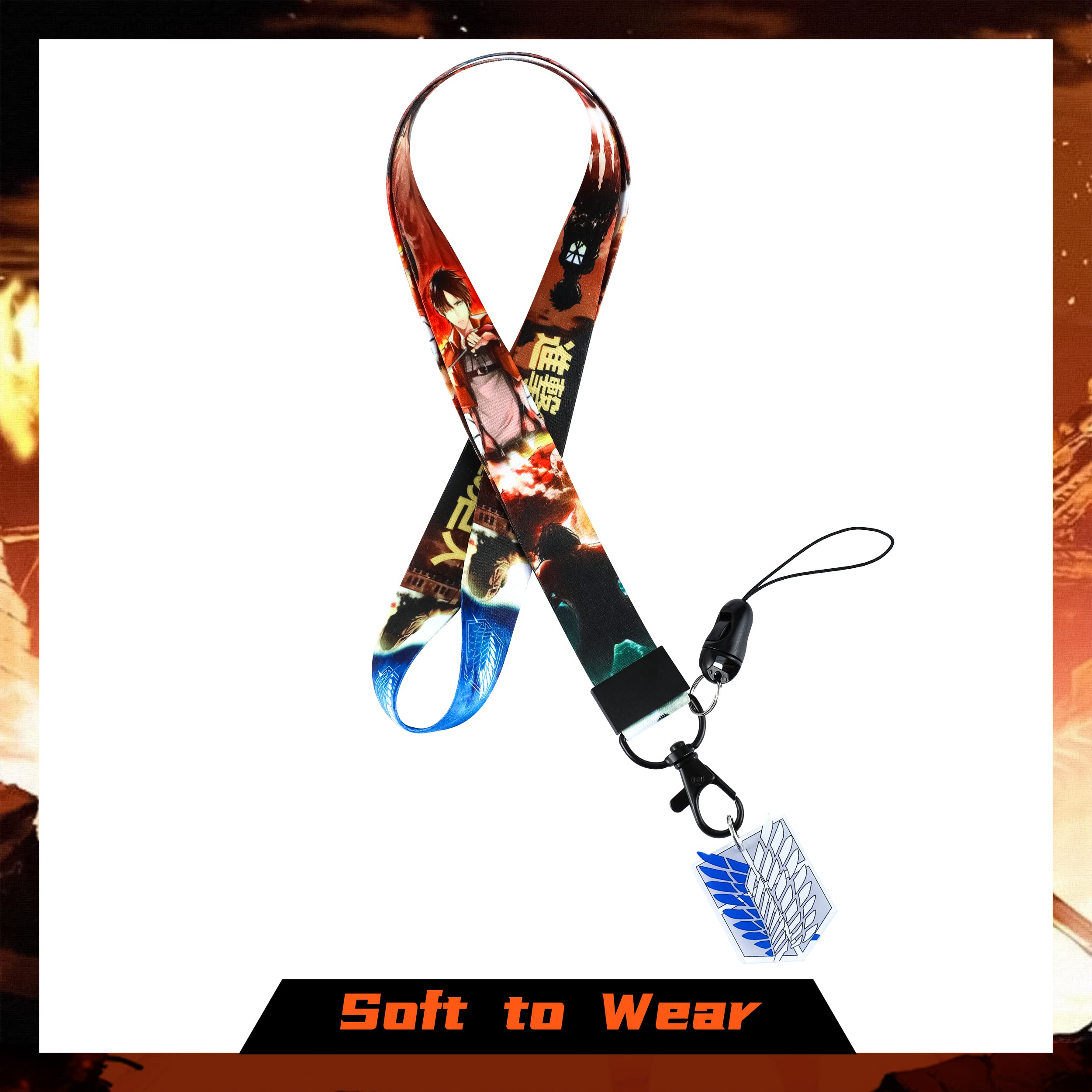 Cute Anime Key Lanyard for ID Badges - Office & School Use