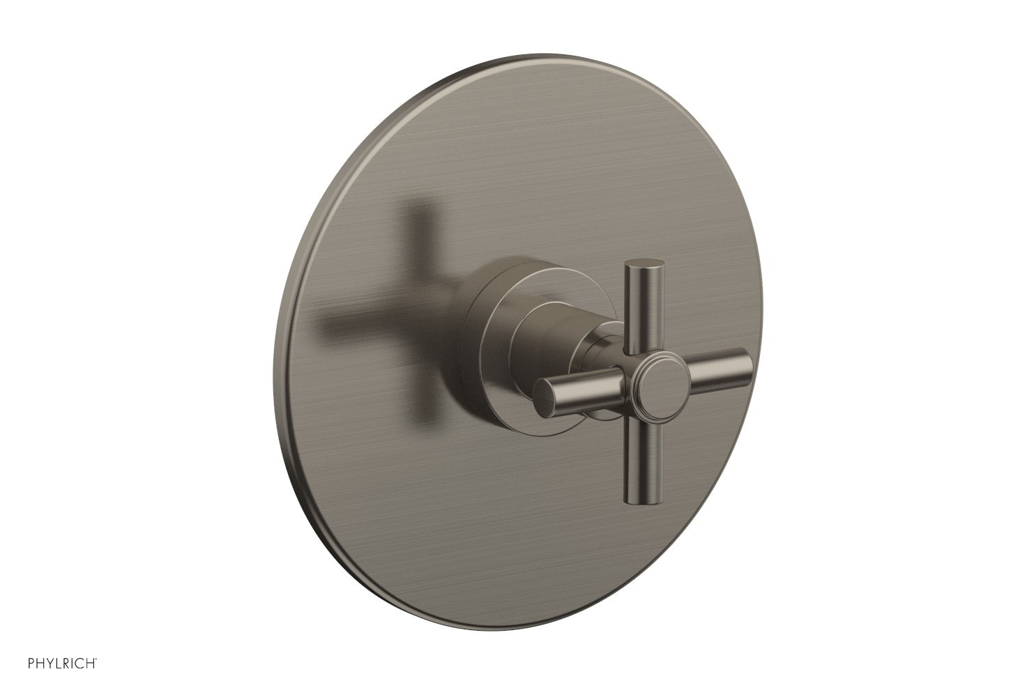 BASIC 1/2 Thermostatic Shower Trim with Tubular Cross Handle DTH134 - Perfect for Bathroom Renovation & Modern Shower Systems