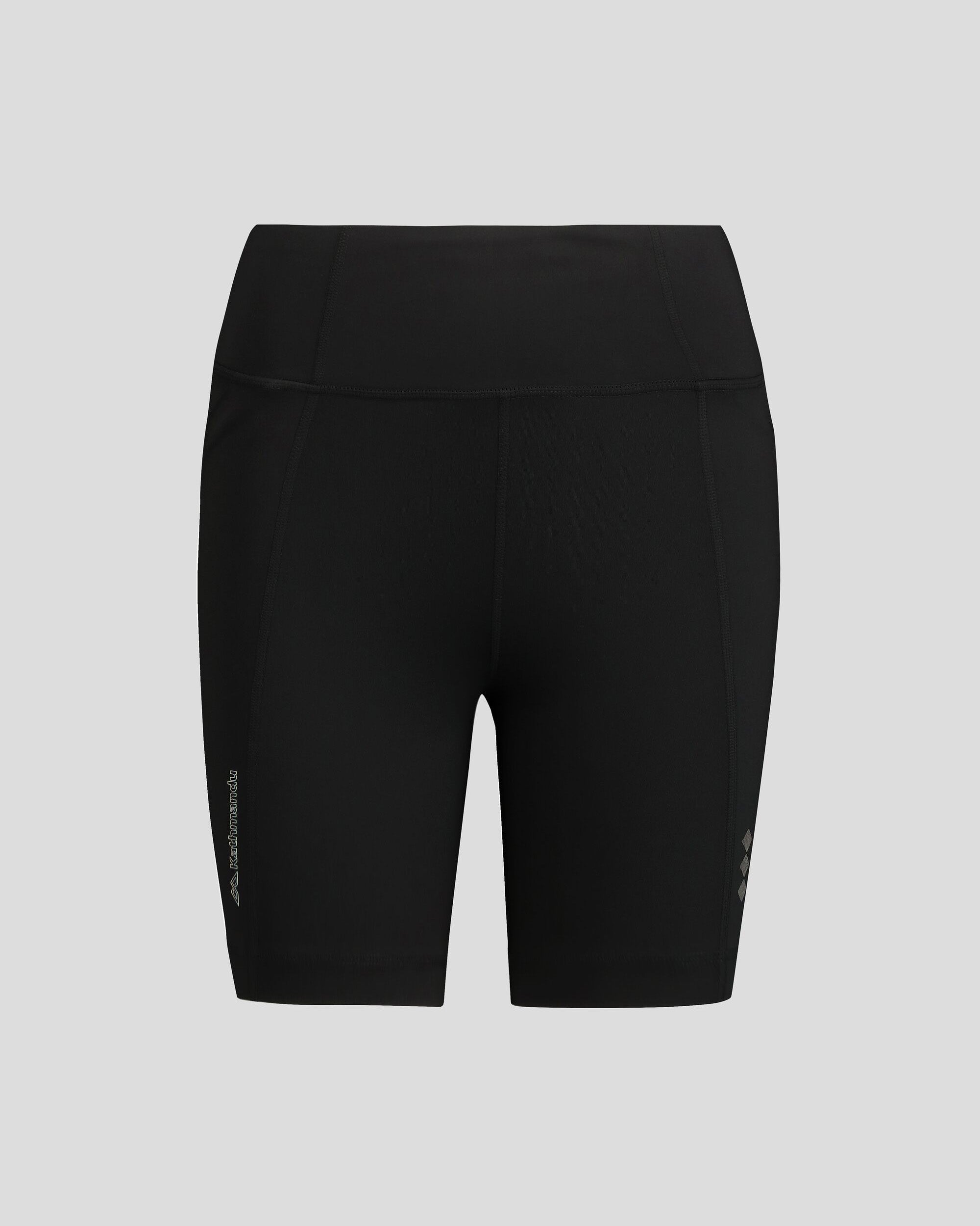 Women's Seeker 7-Inch High-Waisted Yoga Shorts - Black Stingray - Perfect for Yoga, Running & Gym Workouts