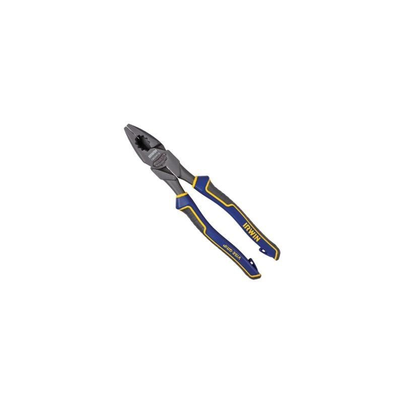 9 1/2 Inch High Leverage Lineman's Pliers with Fish Tape Puller - Professional Electrical Tool for Wire Cutting, Gripping & Cable Pulling - Ideal for Electricians, DIY Projects & Home Repairs