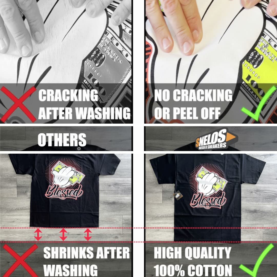 SNELOS Men's Graphic T-Shirt - Stylish Matching Tee for Jordan Outfits | Casual Streetwear & Basketball Fan Apparel