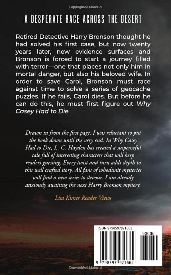 Why Casey Had to Die: A Harry Bronson Mystery Thriller Series - Gripping Suspense Novel for Crime Fiction Lovers | Perfect for Late-Night Reading & Book Club Discussions