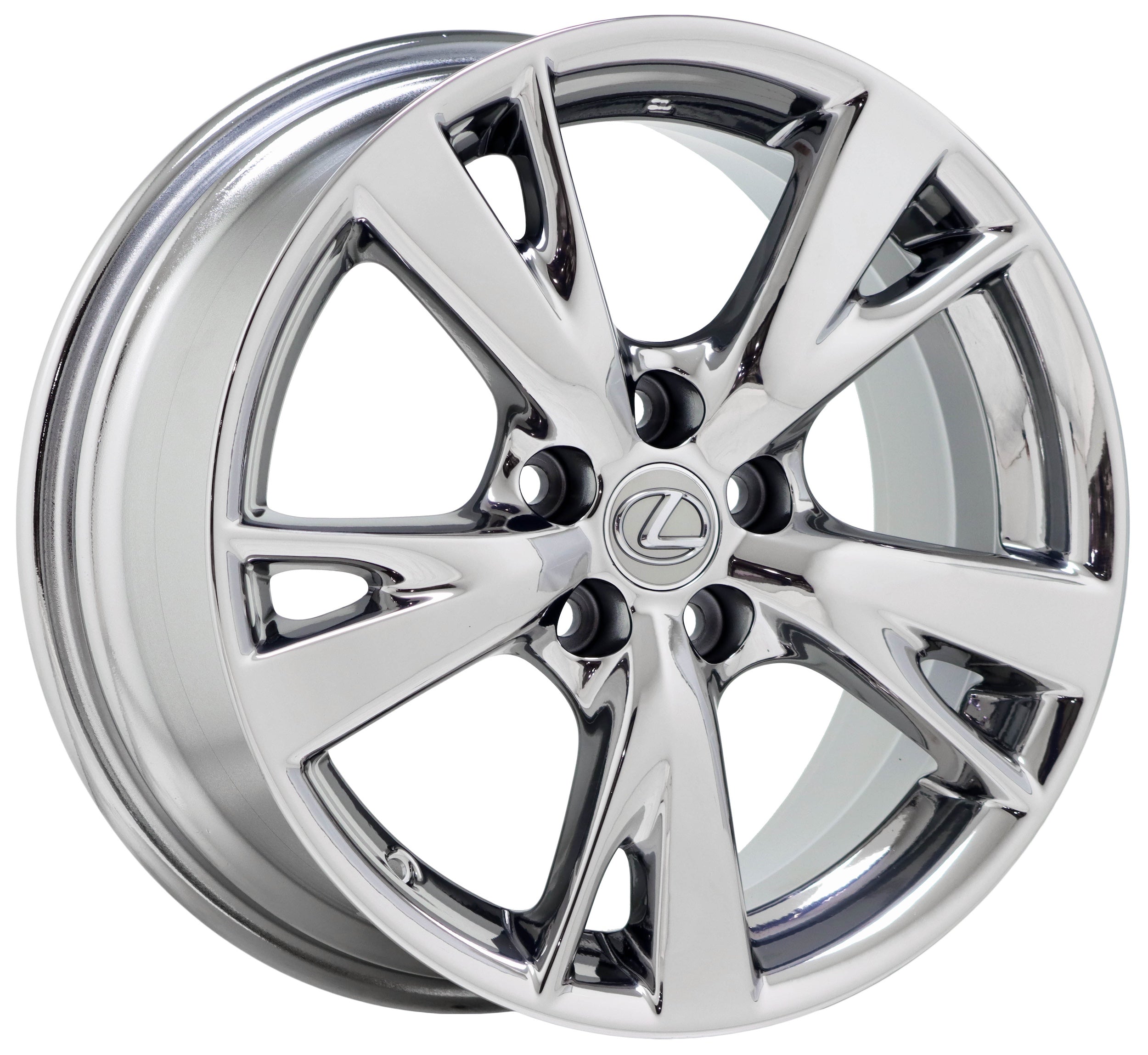 18x8.5 Lexus IS250 IS350 Bright Chrome Wheel Rim Factory OEM 74217 - Premium Replacement Wheels for Luxury Car Upgrades & Performance Enhancement