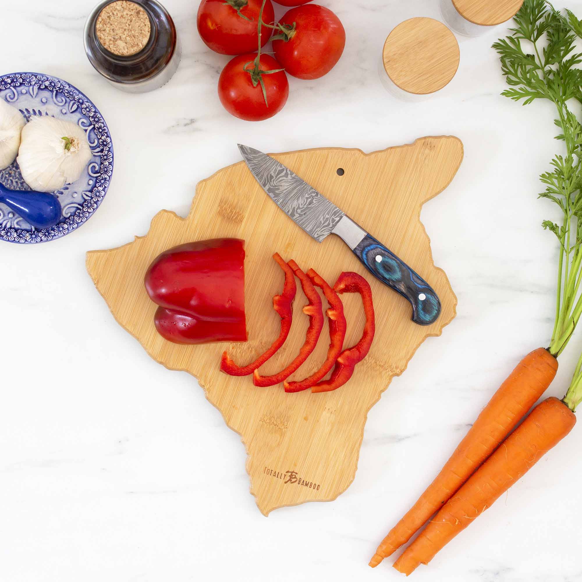 Hawaiian-Themed Wooden Cutting Board 13.25 x 11.5 Inches - Perfect for Tropical Kitchen Decor & Serving Charcuterie, Fruits, and Appetizers