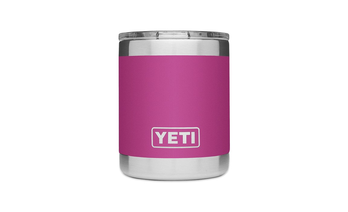 10 oz Rambler Lowball Tumbler - Insulated Stainless Steel Cup for Coffee, Tea & Cocktails | Prickly Pear Pink | Perfect for Home, Office & Outdoor Use