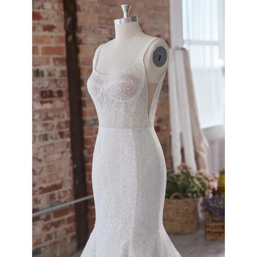 Aerona by Sottero and Midgley Wedding Dress Sample Sale - Elegant Bridal Gown for Church Ceremony & Beach Weddings