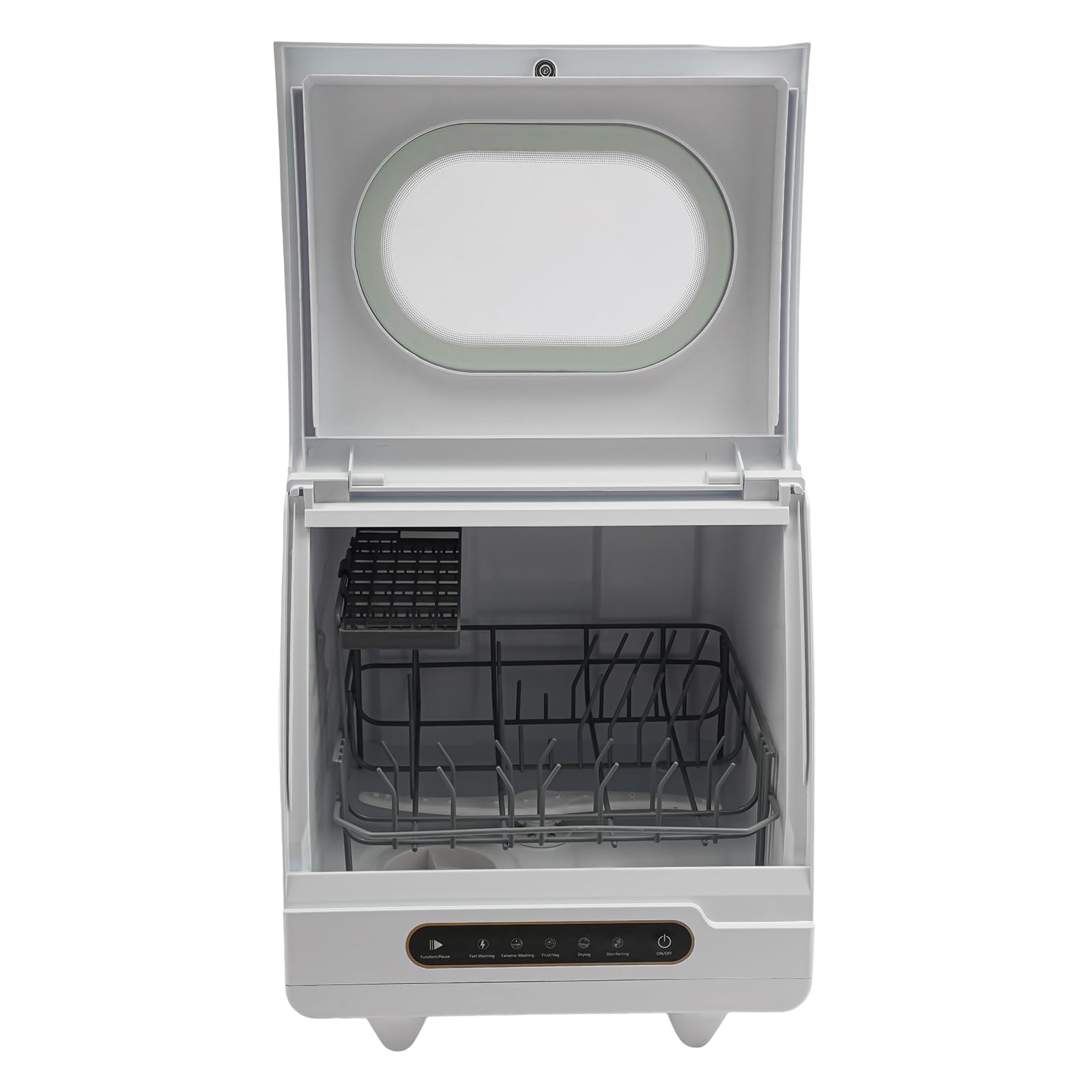 Portable Countertop Dishwasher - Compact 5 Wash Program Mini Dishwasher with Leak-Proof Technology for Small Spaces, Apartments, Dorms & RVs | Perfect for Kitchen Countertops, Studio Living & Camping