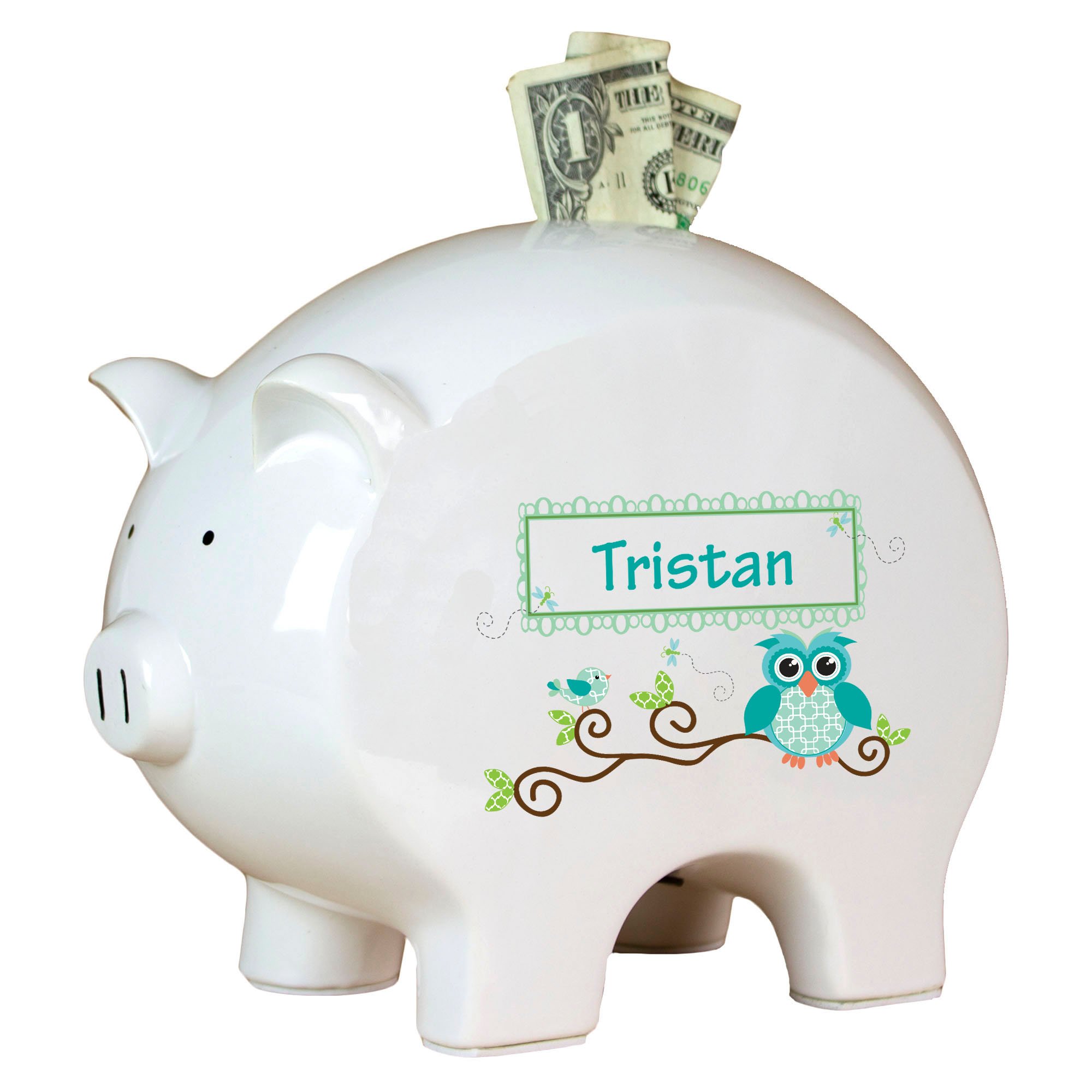 Personalized Hot Air Balloon Piggy Bank for Kids - Custom Name & Color - Perfect for Birthday Gifts, Savings Goals, and Nursery Decor
