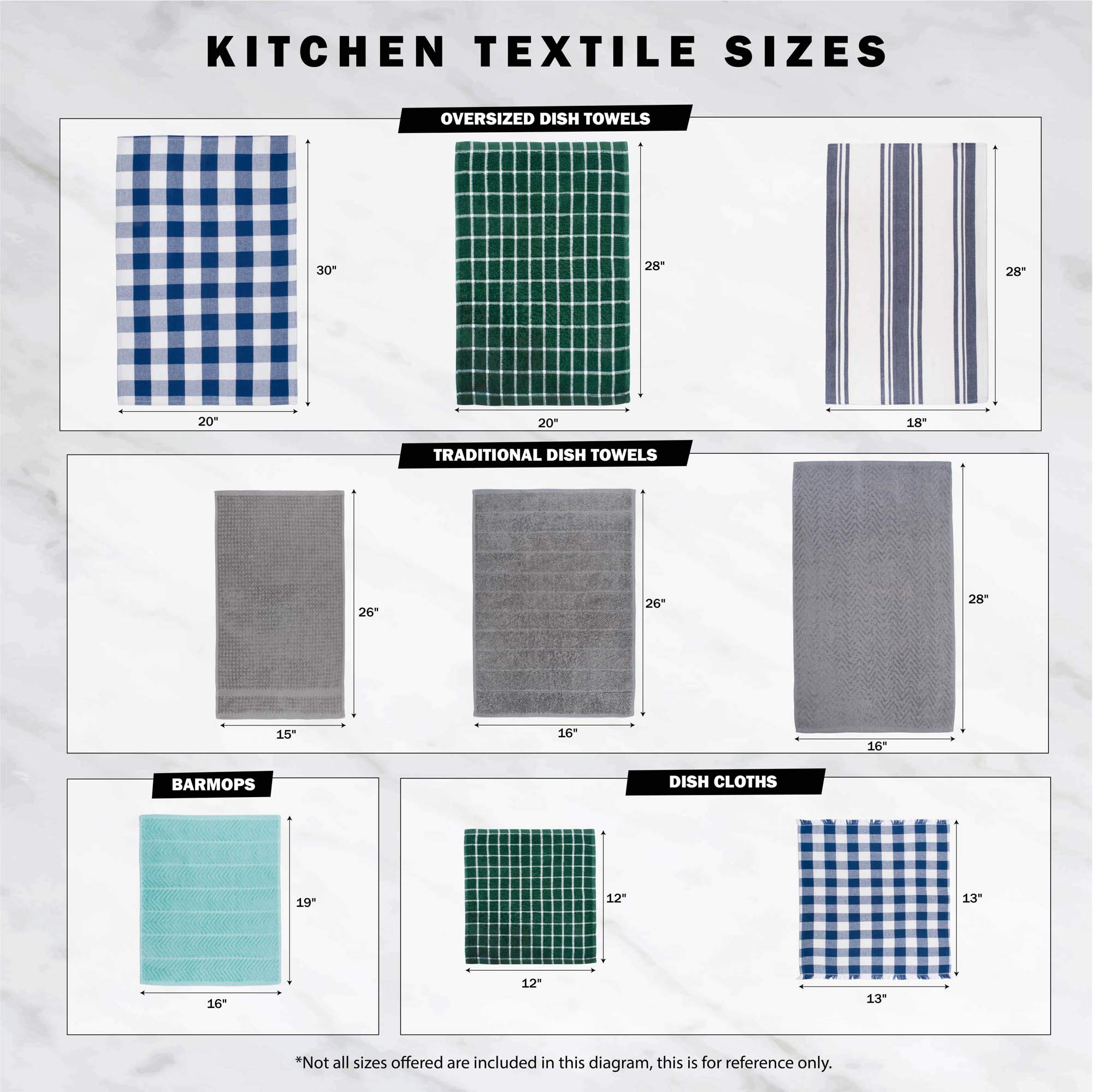 Premium Cotton Printed Dish Towels Set of 2 - 18x28 Inch Oversized Kitchen Towels for Drying & Decor - Perfect Housewarming Gift & Kitchen Essentials (CAMZ10814) - Ideal for Holiday Hosting, Daily Dish Drying & Farmhouse Style Decor