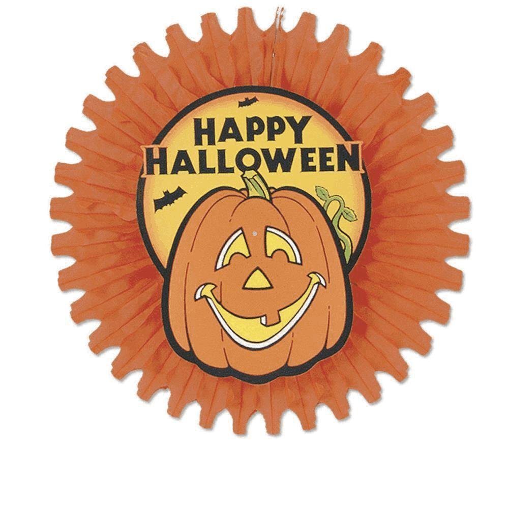 Beistle Halloween Fan-tag with Fan - Fun Party Favor for Halloween Celebrations, Trick or Treat, and Costume Parties