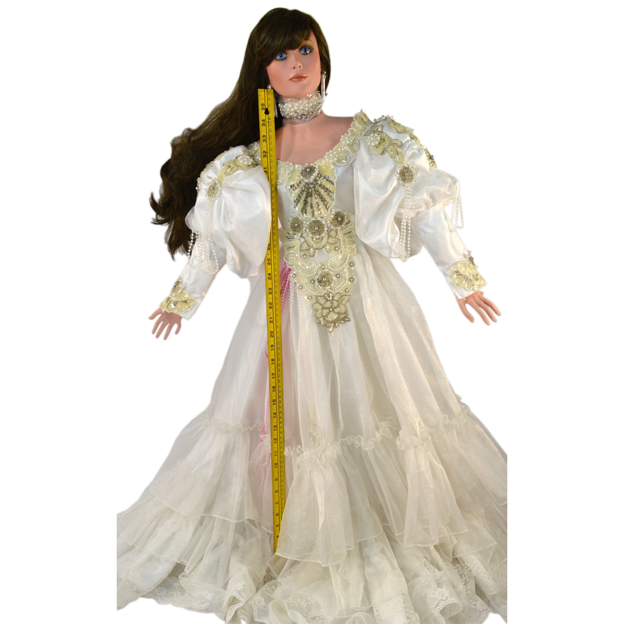 Rare Limited Edition Rustie 42 Porcelain Doll Heavenly Princess in White Dress #189/1500 - Perfect for Collectors & Home Décor
