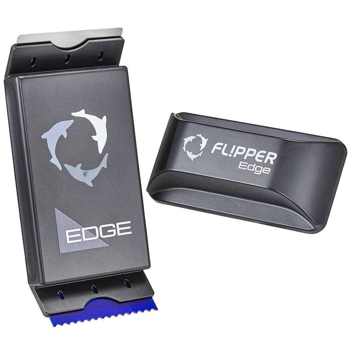 EDGE Magnetic Aquarium Algae Cleaner - Powerful Fish Tank Glass Scraper for Freshwater & Saltwater Tanks - Easy to Use Flipper Tool for Crystal Clear Aquarium Glass (Perfect for Home & Office Aquariums)