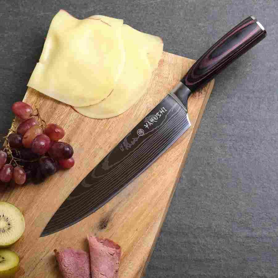Yakushi™ Professional 5-Piece Master Knife Set - High-Quality Stainless Steel Kitchen Knives for Chefs & Home Cooking - Perfect for Slicing, Dicing, and Meal Prep