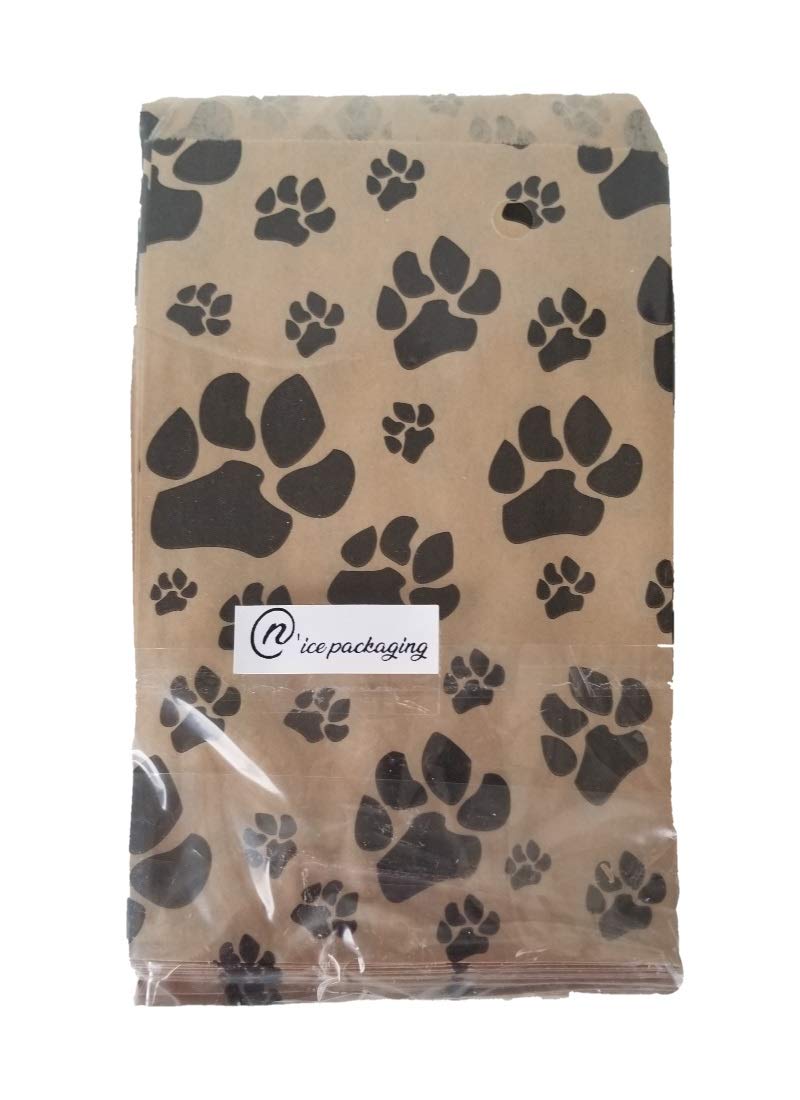 Premium 100-Pack Flat Paper Gift Bags for Candy, Cookies, Merchandise & Party Favors - 4