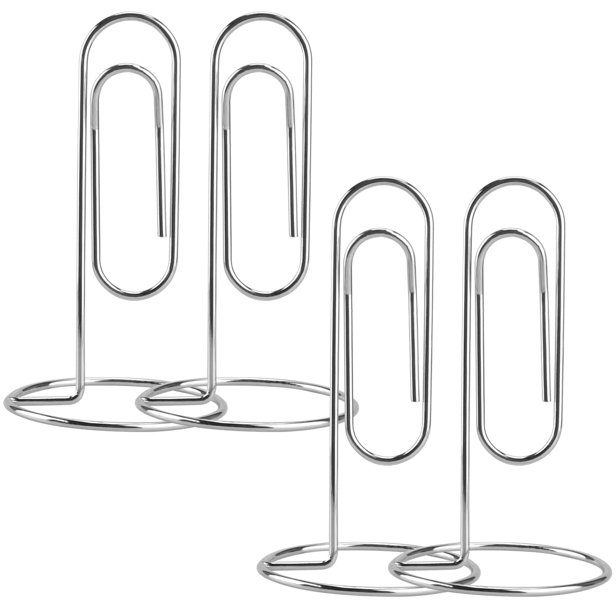 4pcs Creative Large Paper Clip Memo Holder for Desk - DIY Multi-Hand Account Note Clip for Daily Office & Home Use - Perfect for Organizing Bills, Notes & Documents