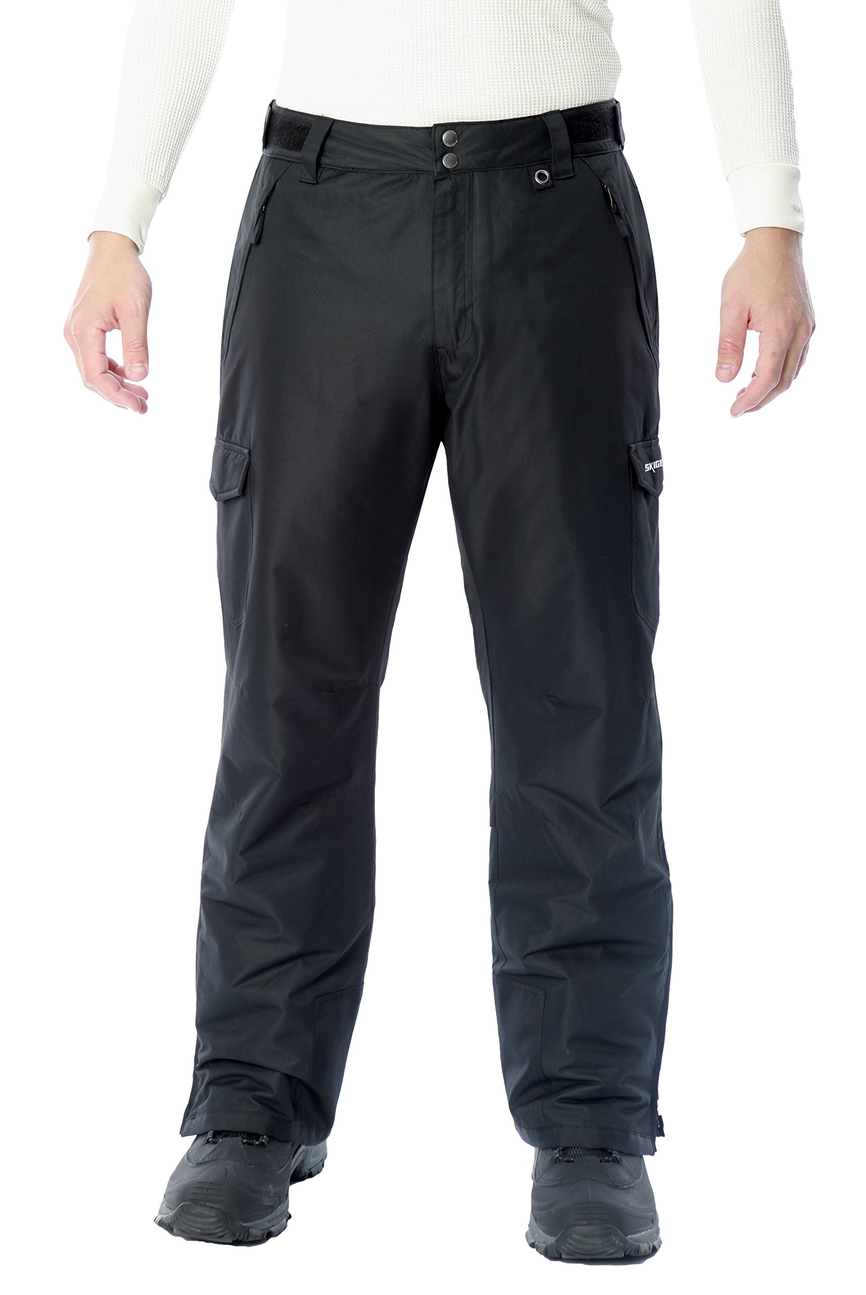SkiGear Men's Waterproof Insulated Snow Sports Cargo Pants for Skiing, Snowboarding & Winter Outdoor Activities