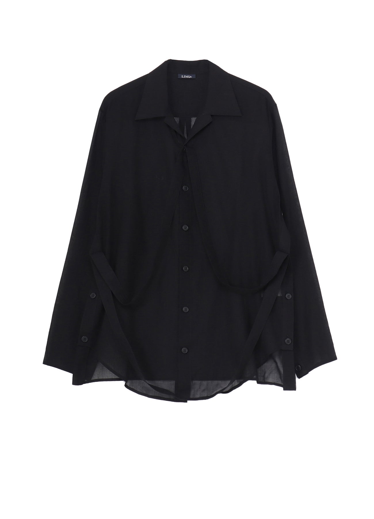 Elegant Chiffon Blouse with Adjustable String Tie - Women's Fashion Top for Casual & Office Wear