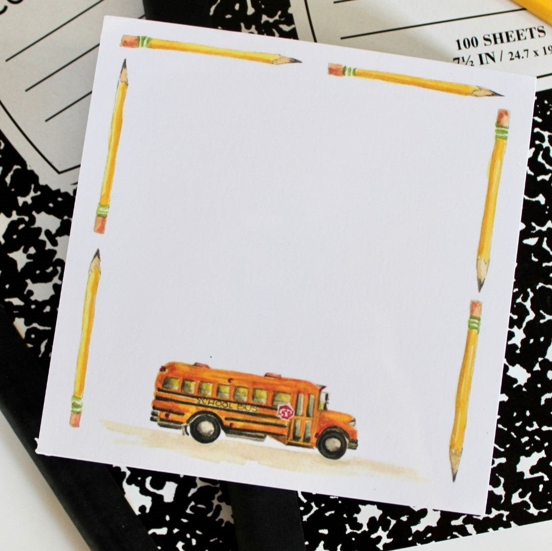 75-Count School Bus Note Pad Refills - Durable Lined Paper for Teachers, Students & Office Use - Perfect for Classroom Notes, Reminders & To-Do Lists