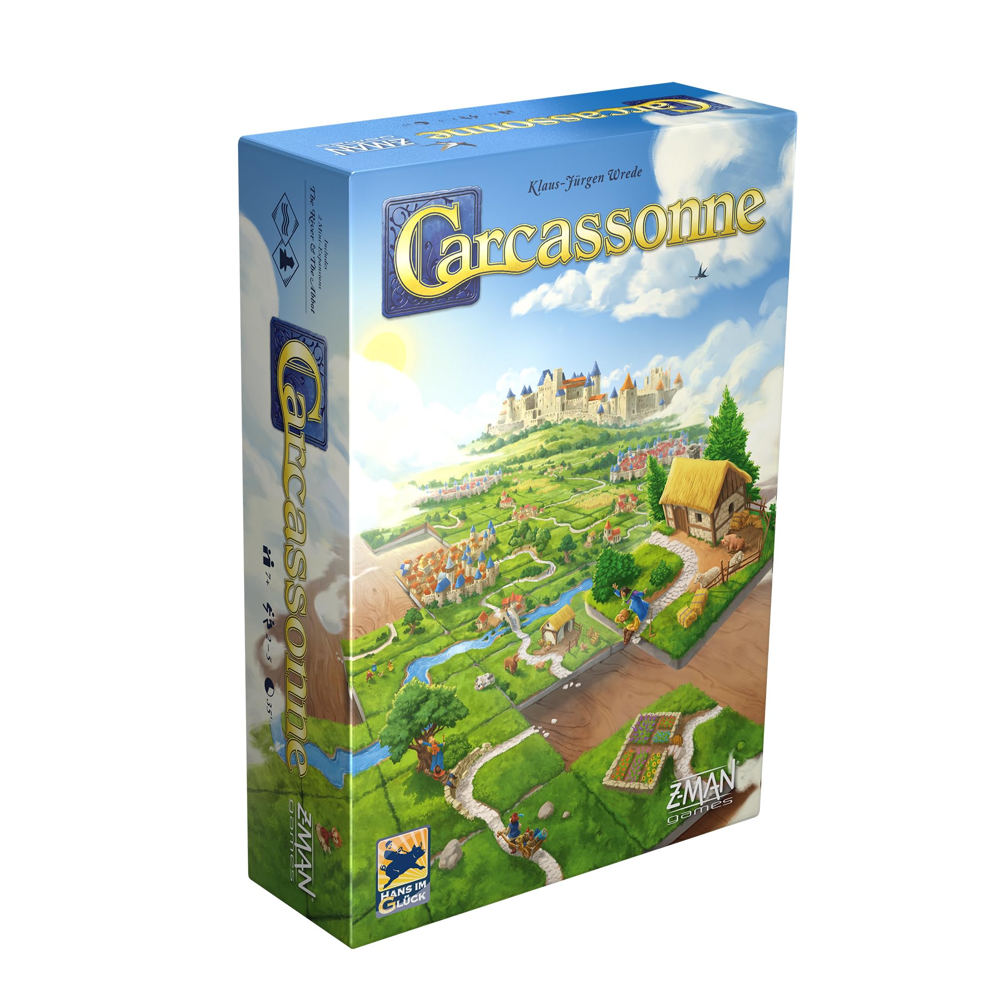 Carcassonne Strategy Board Game for Adults & Family | Medieval Adventure Game for 2-5 Players Ages 7+ | Z-Man Games | Perfect for Game Nights & Family Gatherings