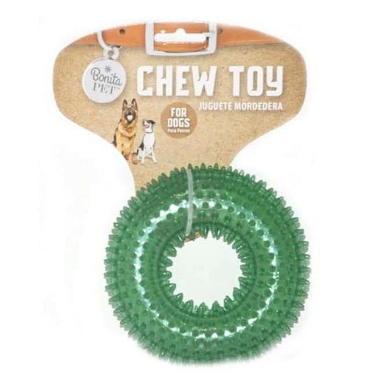 DDI 2324567 Dog Chew Toys - Durable Green Rubber Ring for Teething Puppies, 4.5 Inch (Case of 96) - Perfect for Training, Playtime & Dental Health