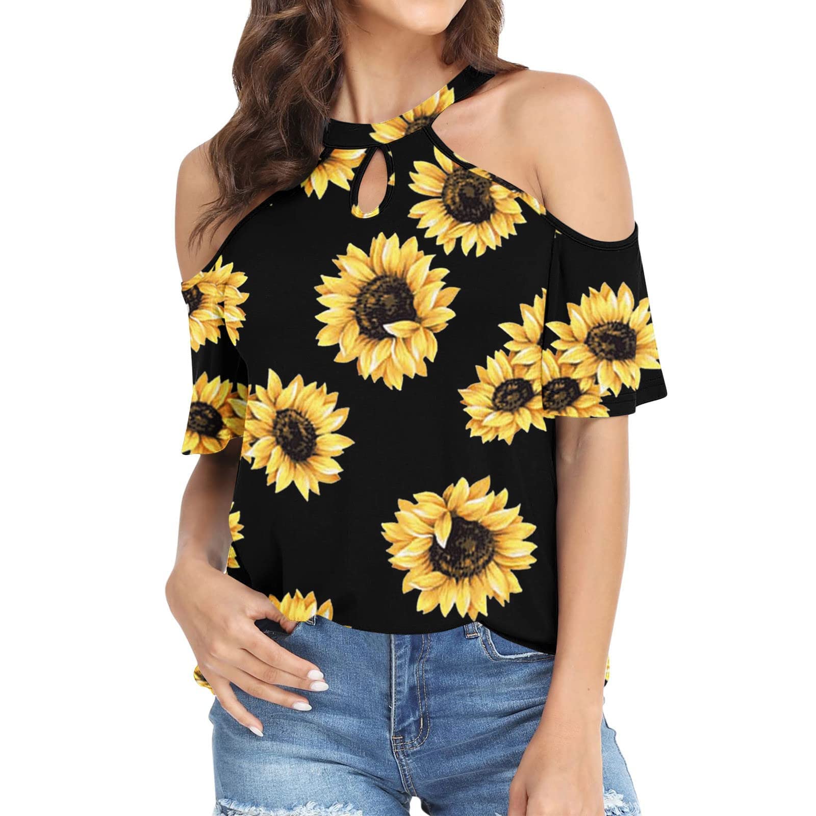 LEXUPA Women's Summer Off Shoulder Sleeveless Pullover Top - Elegant Casual Vintage Blouse for Beach, Vacation & Holiday Outfits