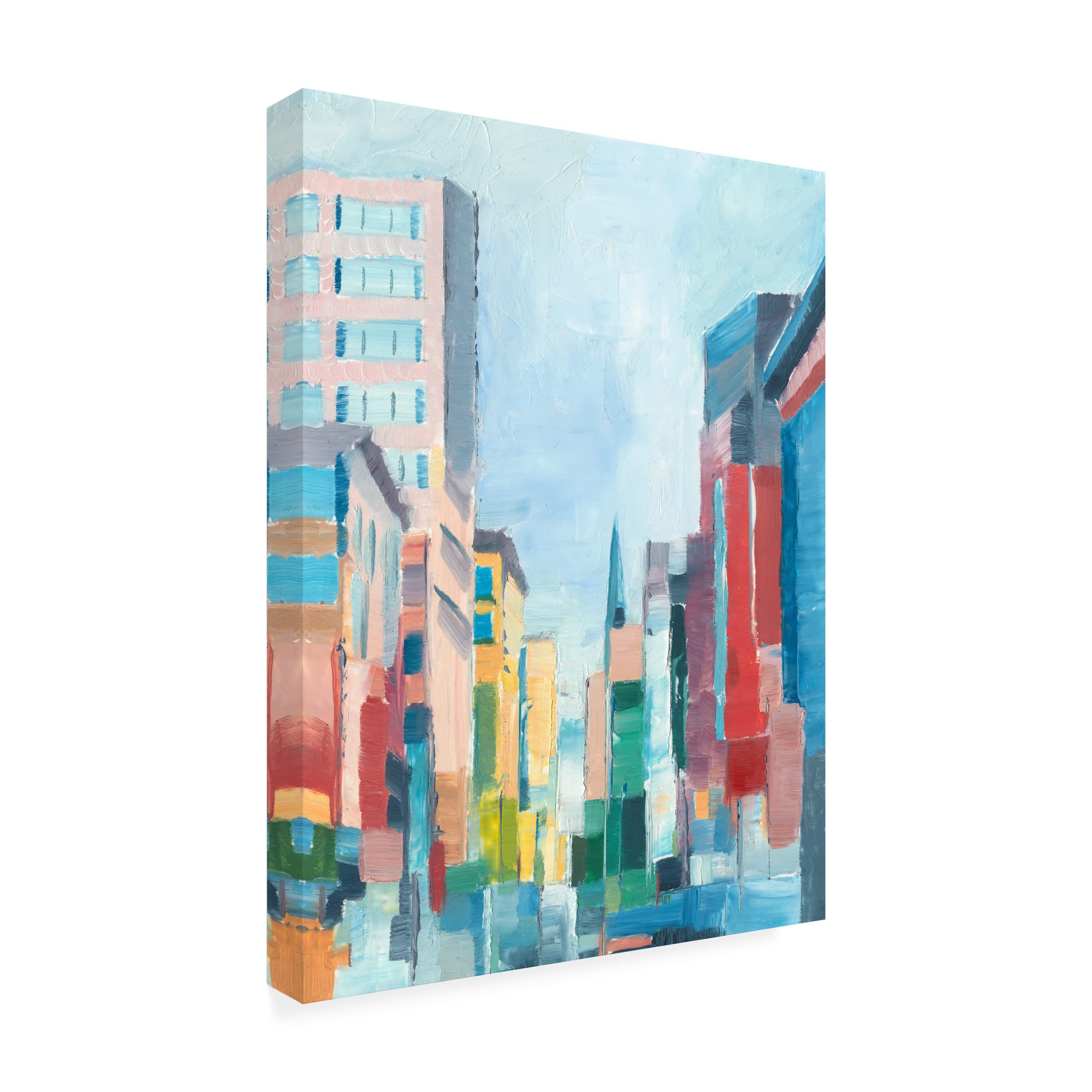 Trademark Fine Art 'Uptown Contemporary I' Canvas Wall Art by Ethan Harper - Modern Abstract Painting for Living Room, Bedroom & Office Decor