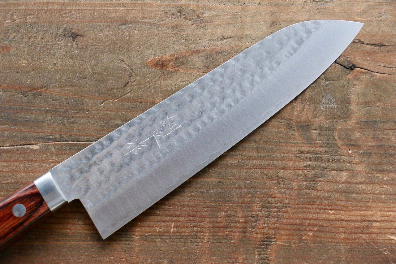 Premium Kunihira VG1 Hammered Japanese Chef Knife Set - Gyuto, Santoku & Usuba - High Carbon Stainless Steel Kitchen Knives for Professional Chefs & Home Cooking - Perfect for Slicing, Dicing & Precision Cutting