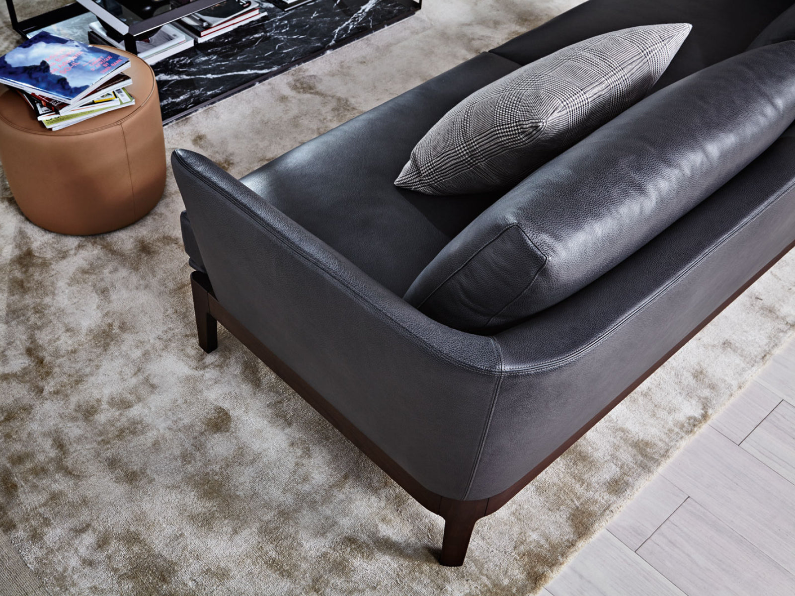 Modern Chelsea Sofa - Mid-Century Upholstered Loveseat for Living Room, Lounge & Small Spaces - Comfortable Fabric Couch with Wooden Legs - Perfect for Apartments, Dorms & Cozy Homes